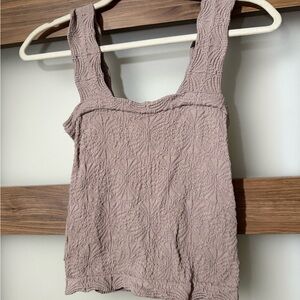 Textured Square-Neck Tank